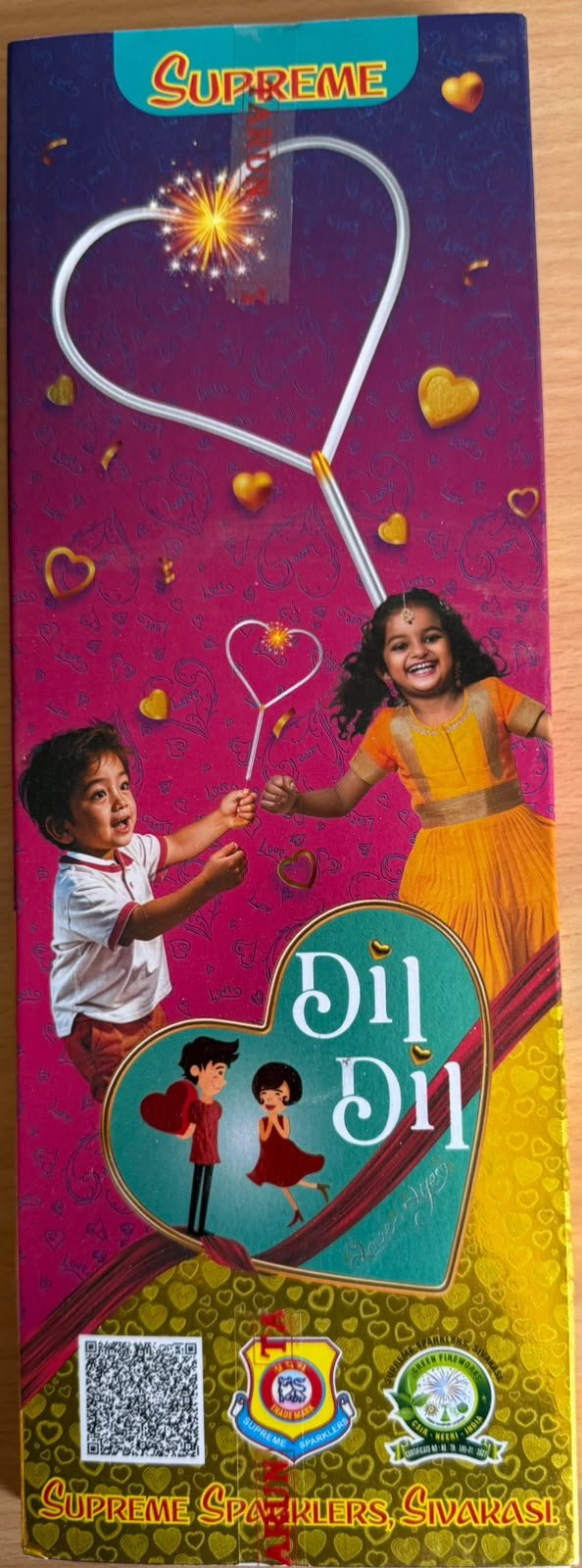 heart dil dil sparkler